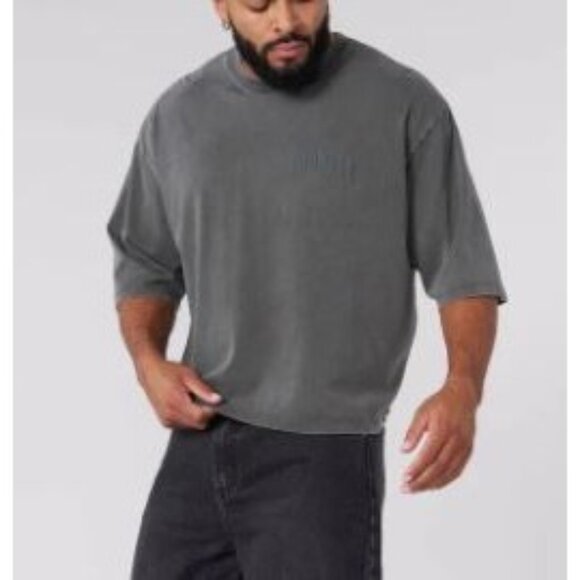 YoungLA Foundation Crop Tee Shirt Top Men Size Large NWT Short Sleeve Crewneck - Picture 2 of 16